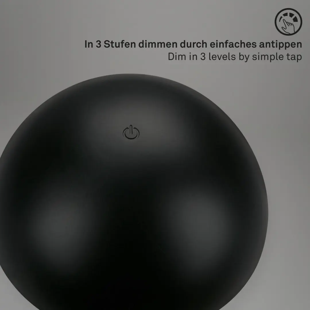 Briloner Fungo LED Accu Tafellamp - 16cm - 3000K - Zwart