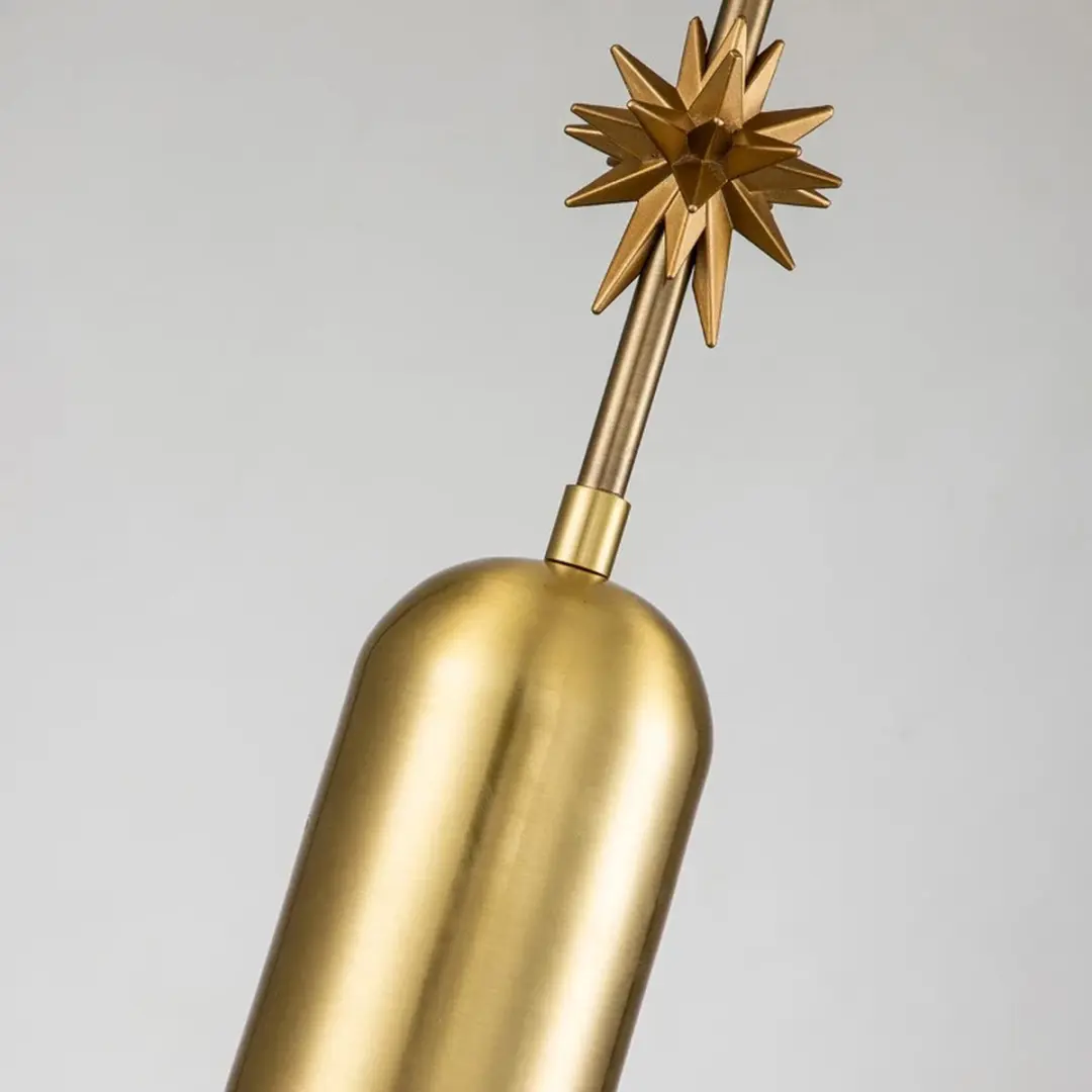 Elstead LED Hanglamp Etoile E27 60W - Aged Brass & Gold Leaf