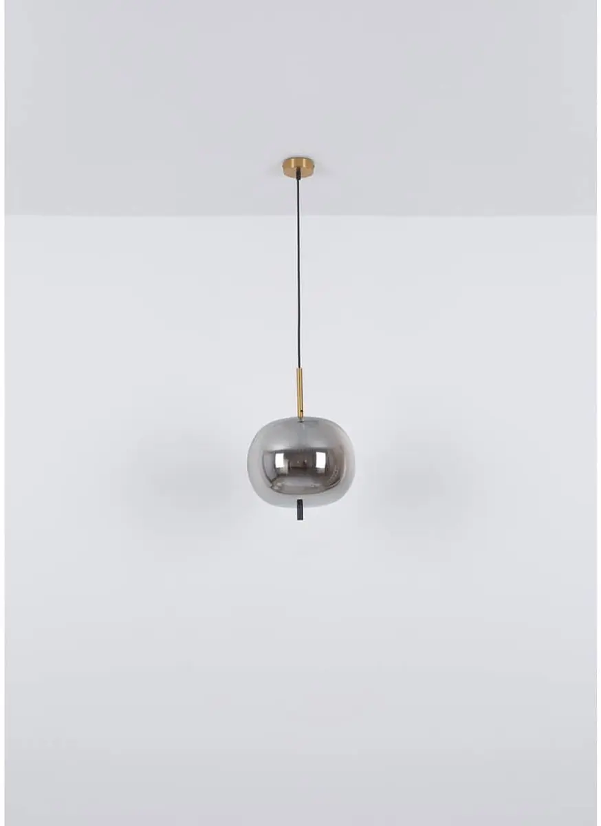 Globo Hanglamp Glas 3-Lichts Messing - Ø46cm