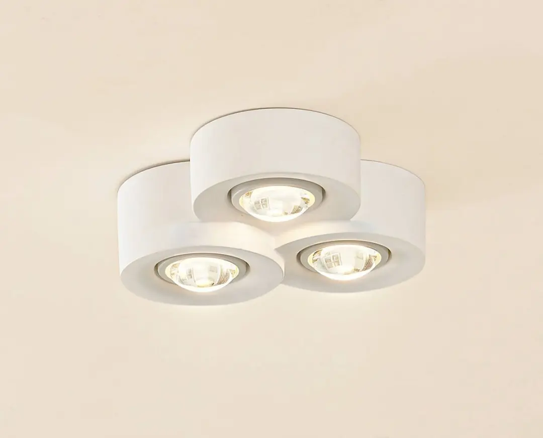 Lindby Plafondlamp 3-Lichts GX53 - 33W - Wit