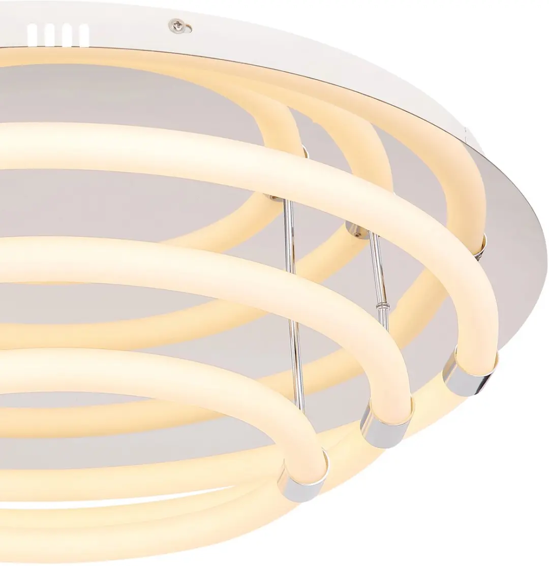 Globo Epi Plafondlamp LED - Ø55cm - Chroom