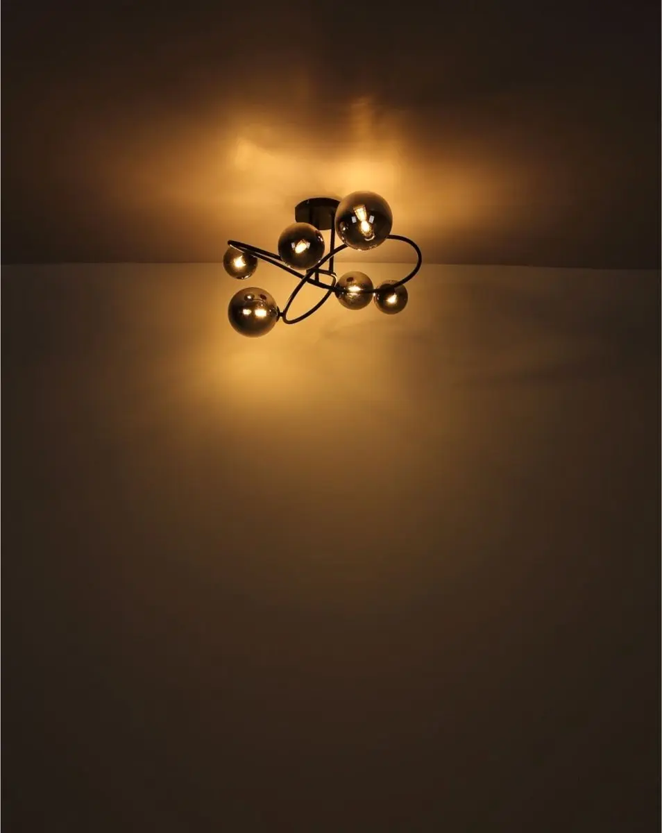 Globo RIHA Hanglamp 13xG9 - Zwart