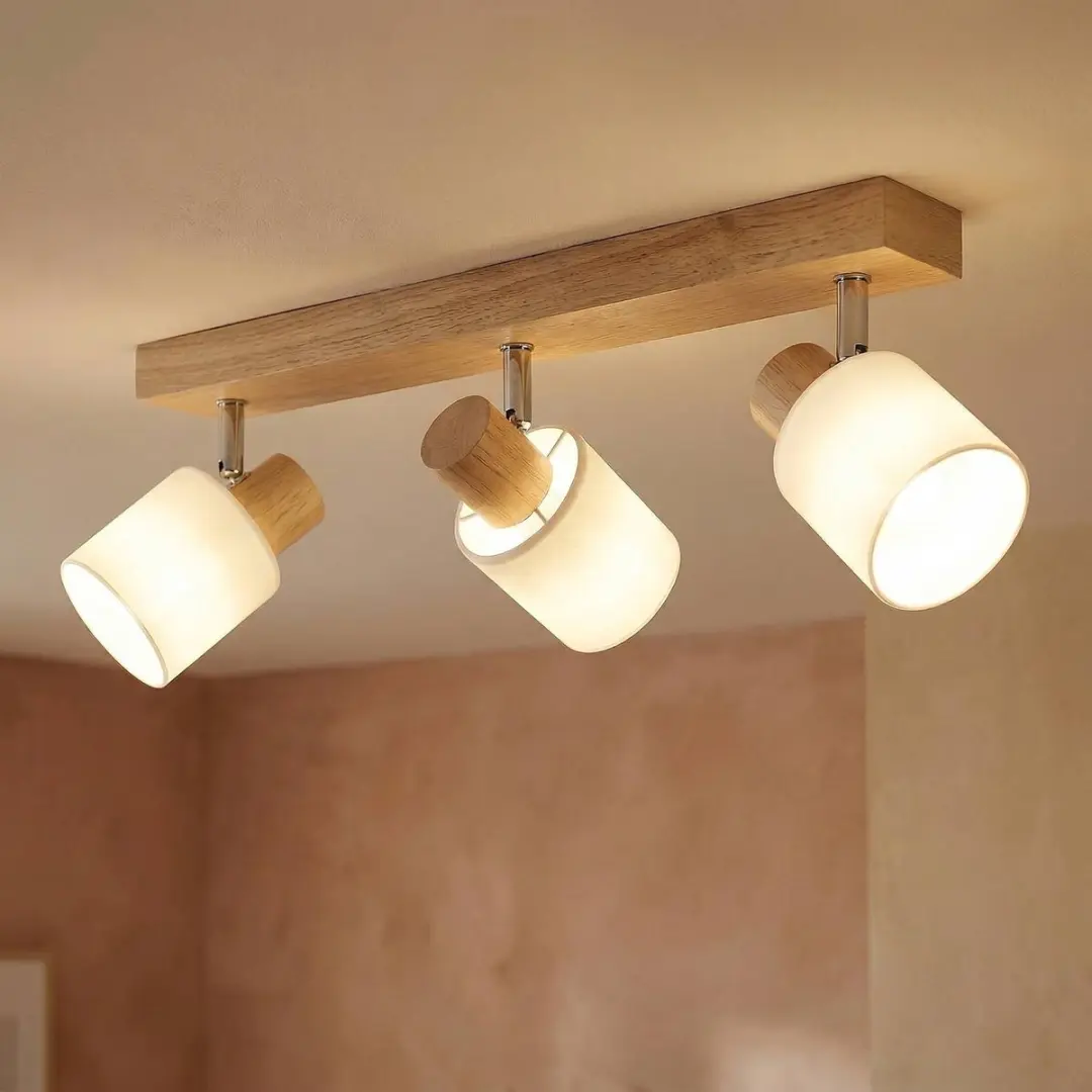 Lindby Buitenspot 3-Lichts Hout/Wit