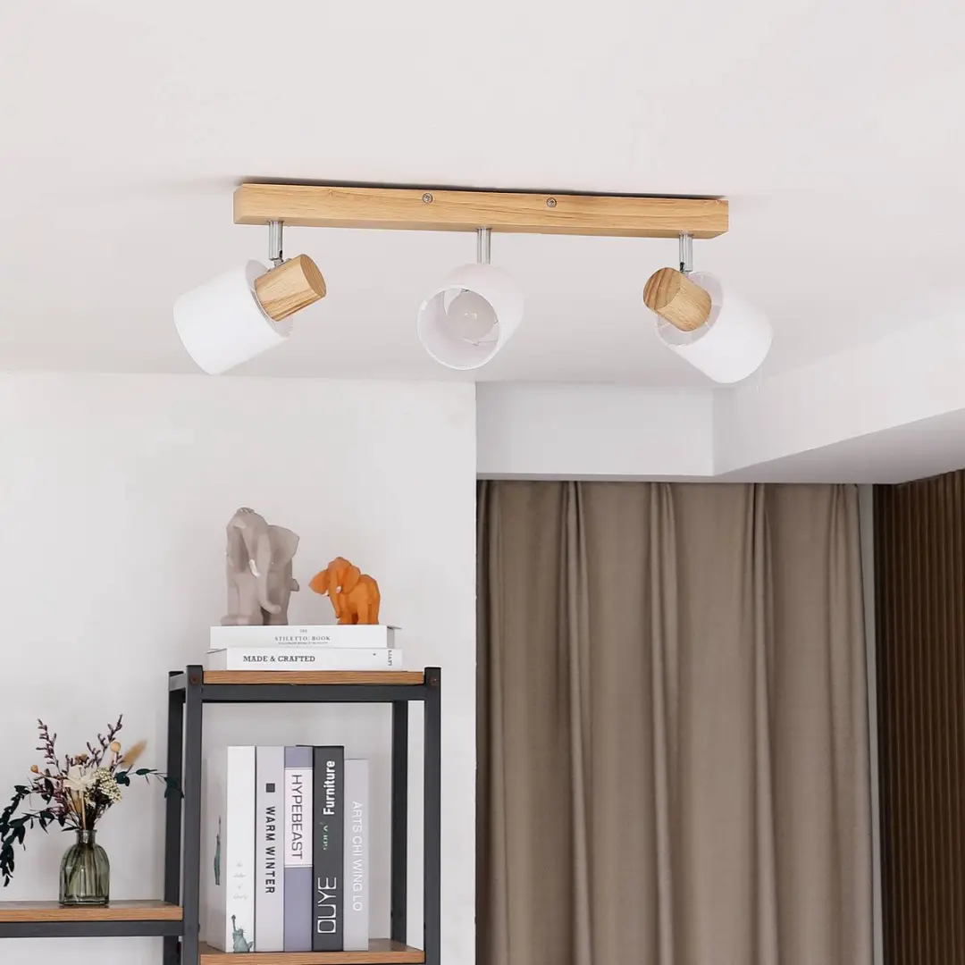 Lindby Buitenspot 3-Lichts Hout/Wit - E14