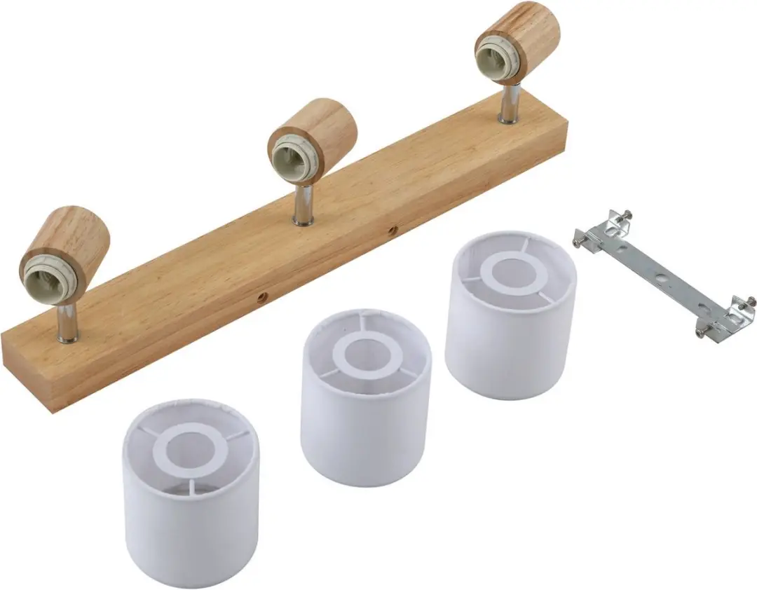 Lindby Buitenspot 3-Lichts Hout/Wit - E14