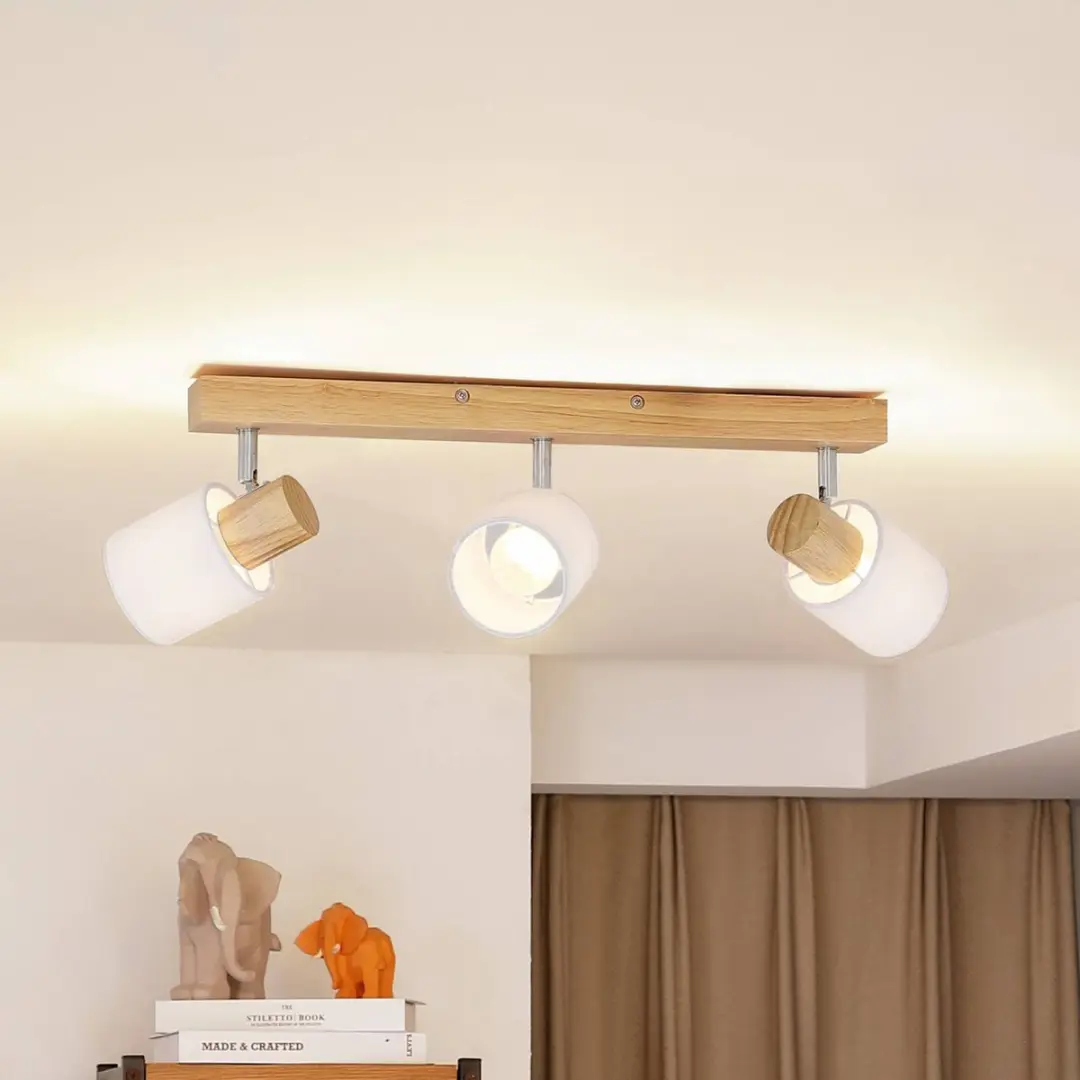 Lindby Buitenspot 3-Lichts Hout/Wit - E14