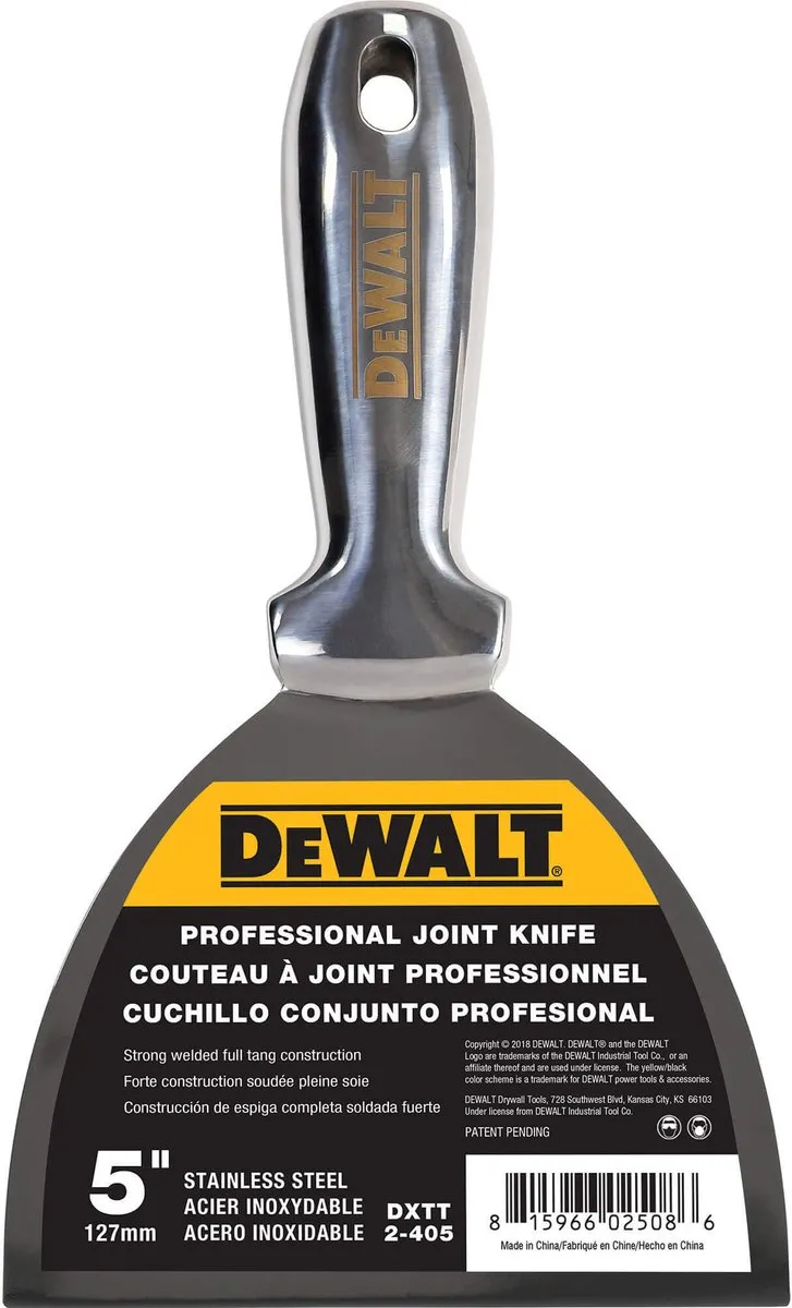 DeWalt Plamuurmes RVS 127mm