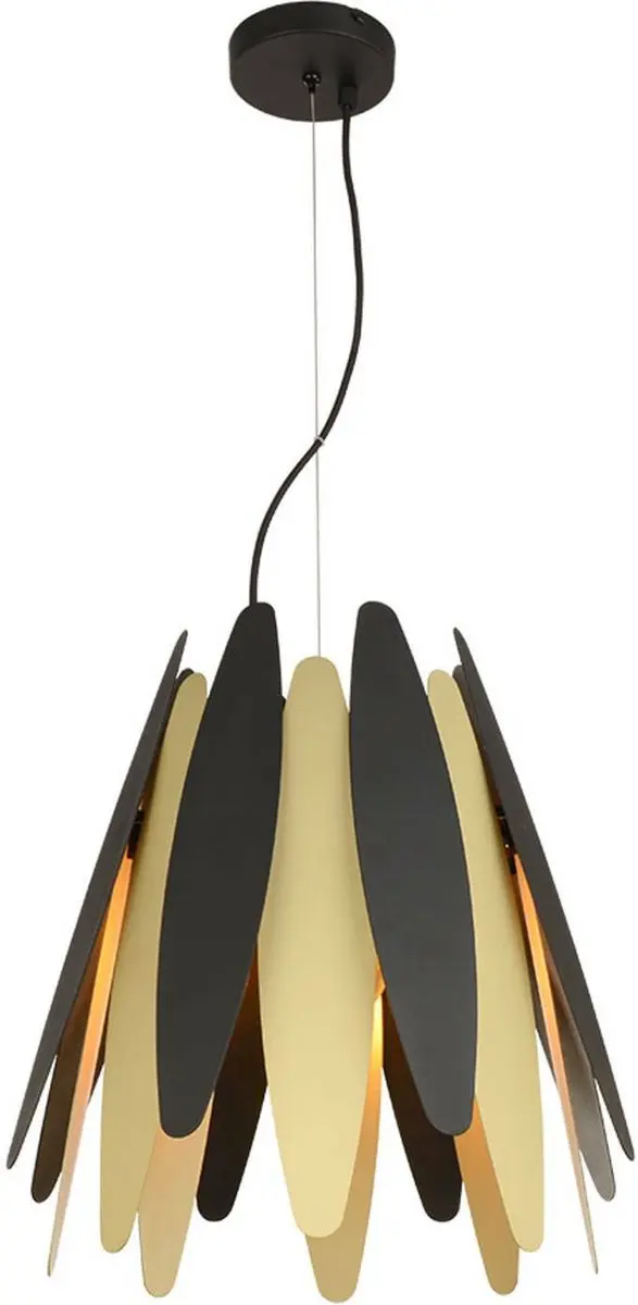 Lucande Hanglamp Metaal Kunststof 1 Licht E27