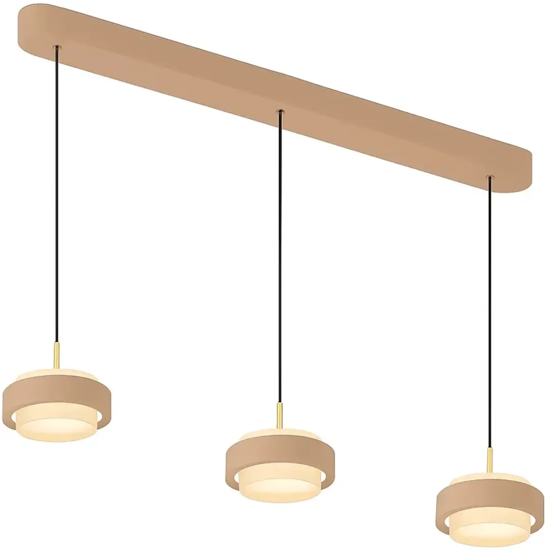 Freelight Puleggia 3 Hanglamp 90cm - 5 Lichtpunten Beige