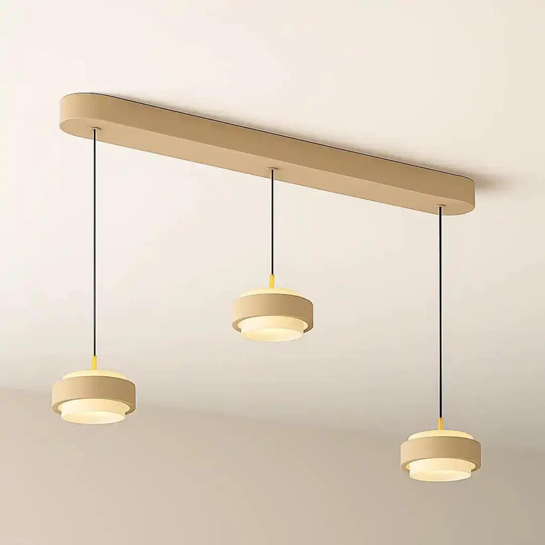 Freelight Puleggia 3 Hanglamp 90cm - 5 Lichtpunten Beige