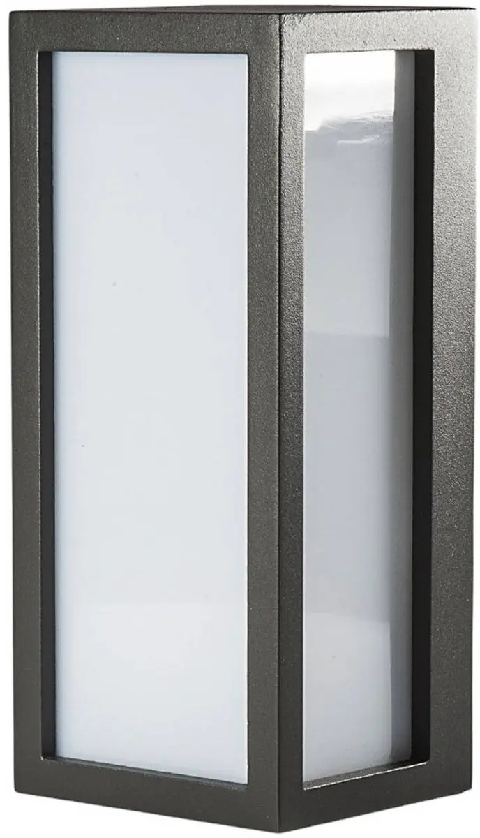 Lucande Wandlamp Buiten 1 Licht E27 - Grafiet/Opaalwit