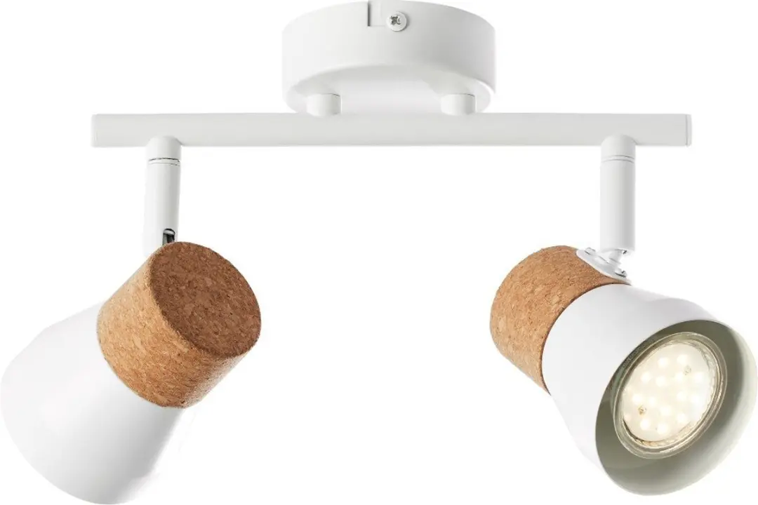 Brilliant Moka Plafondlamp - 2 Lichtpunten - Wit
