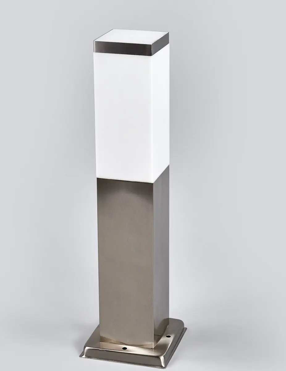 Lindby Buitenlamp 1 Licht - Roestvrij Staal/Wit