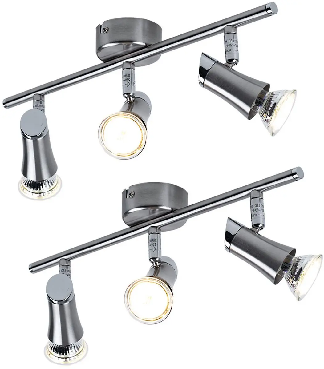 Globo Plafondlamp 3 Flame Spot Strip