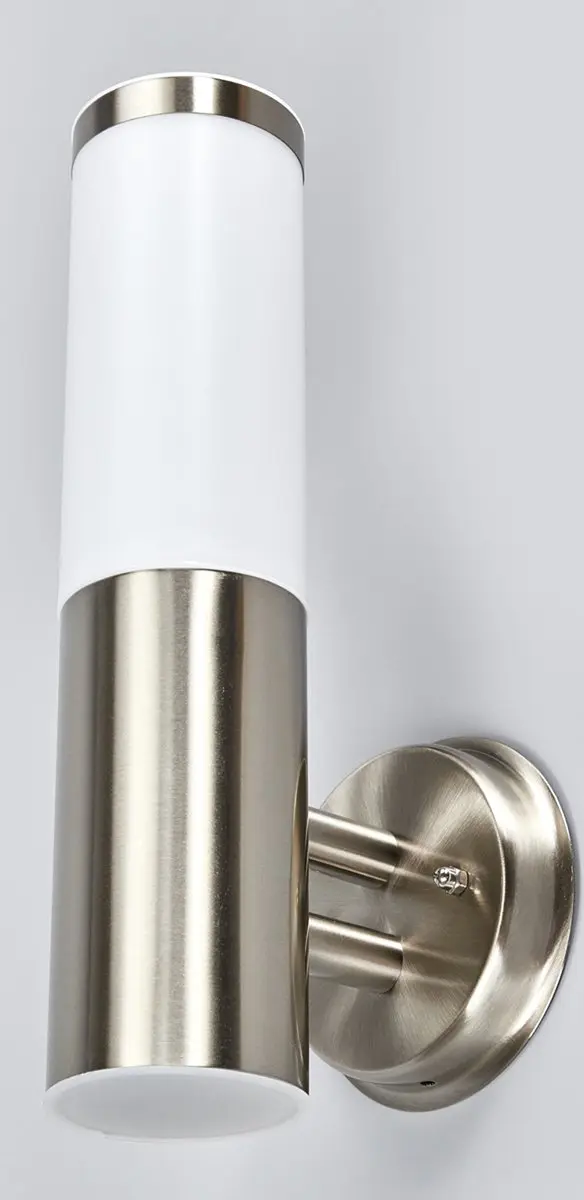 Lindby Wandlamp Buiten RVS Melkglas E27 15W - IP44
