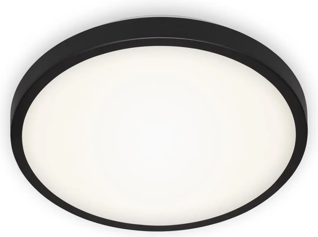 Briloner Manny LED Plafondlamp 12W 1.200Lm - Zwart
