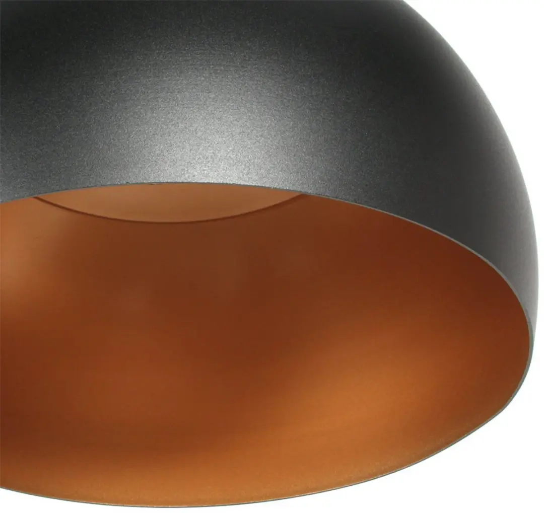 Steinhauer Hanglamp Globe Black 4913ZW - Ø40cm Metaal - Zwart/Goud