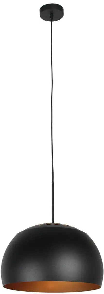 Steinhauer Hanglamp Globe Black 4913ZW - Ø40cm Metaal - Zwart/Goud