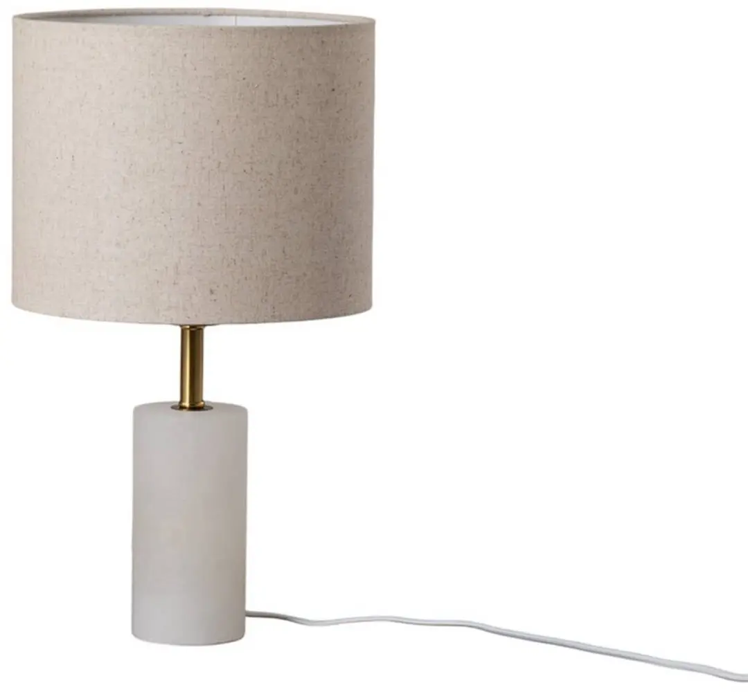 Lindby Tafellamp Marmer Textiel Metaal 25cm