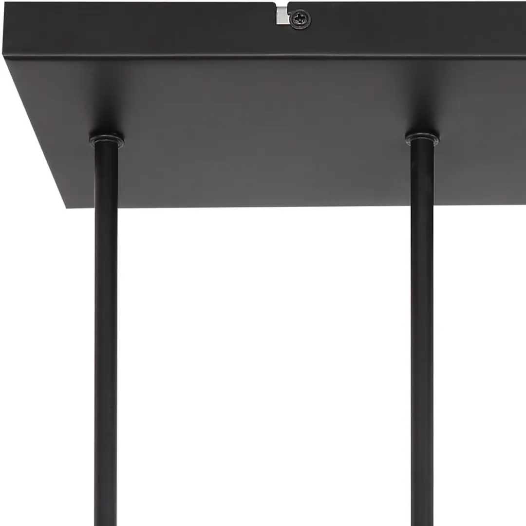 Globo Plafondlamp Hanglamp 4x E27 - 45x15x34cm - Zwart - afbeelding 4 van 6