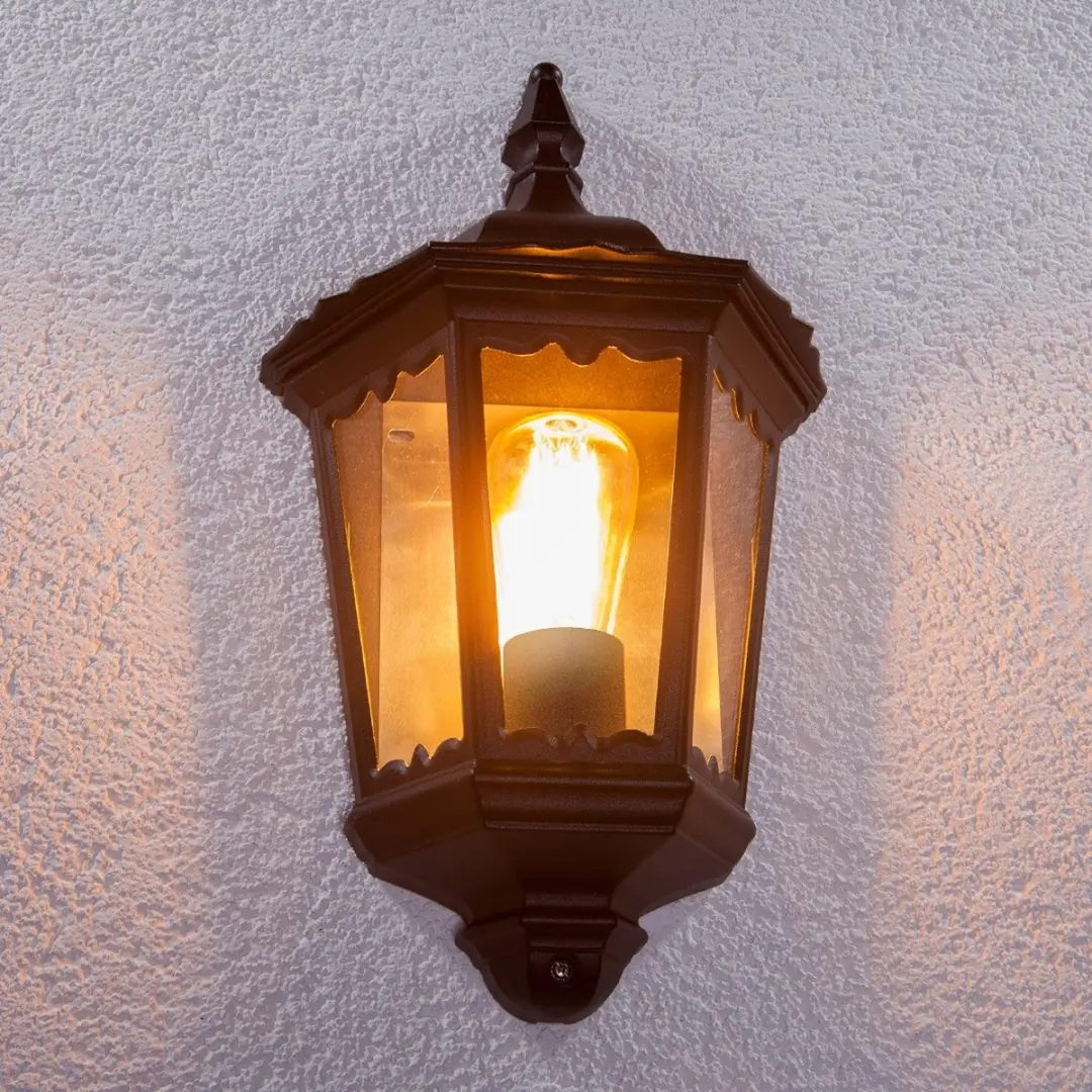 Lindby Wandlamp Buiten 1 Lichtpunt E27 - Zwart