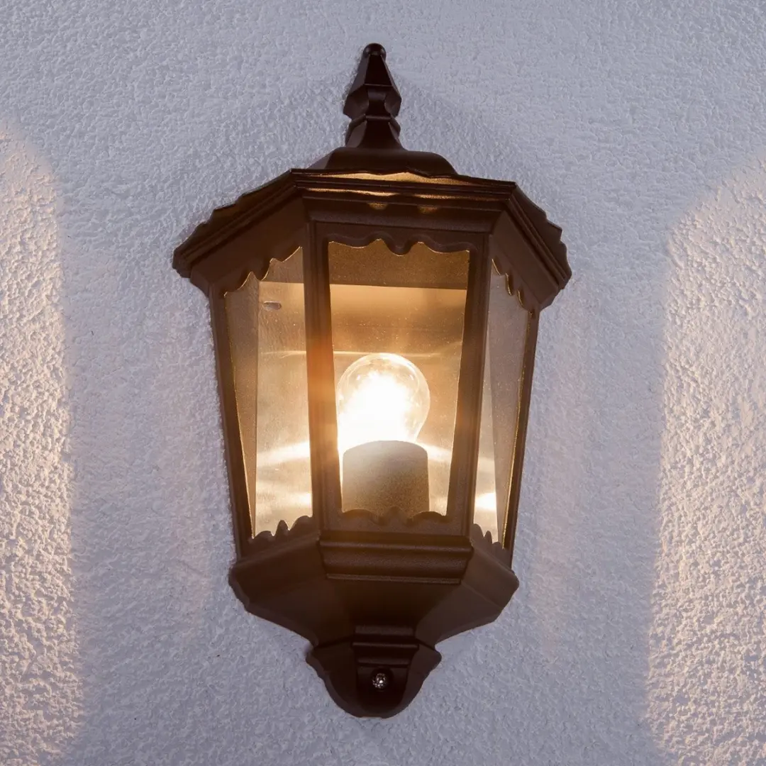 Lindby Wandlamp Buiten 1 Lichtpunt E27 - Zwart