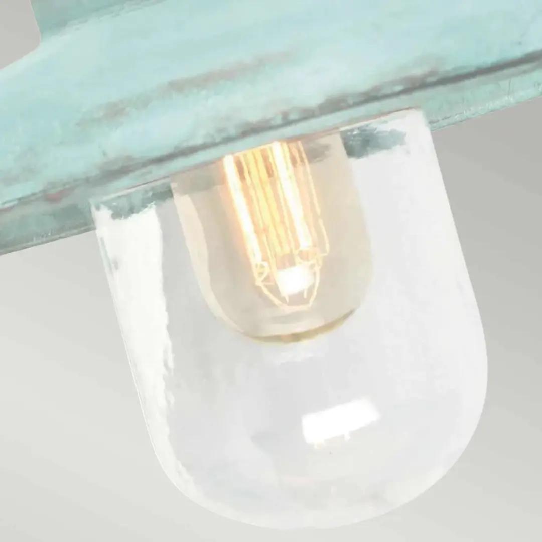 Elstead Somerton LED Wandlamp E27 60W IP44 - Dimbaar Verdigris