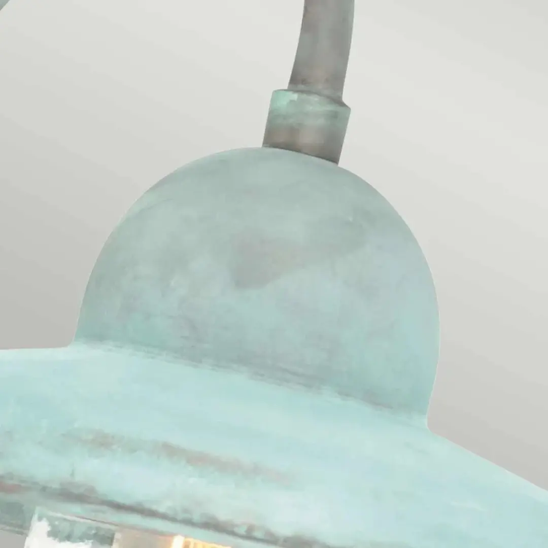 Elstead Somerton LED Wandlamp E27 60W IP44 - Dimbaar Verdigris