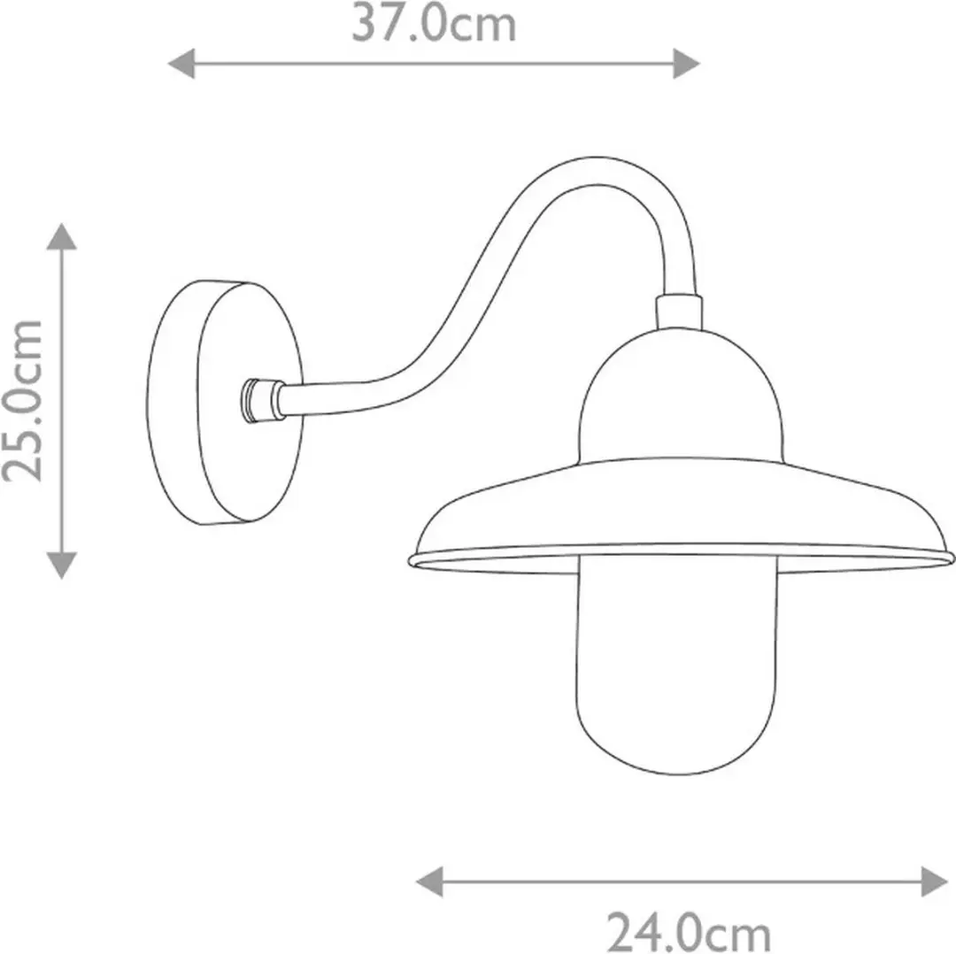Elstead Somerton LED Wandlamp E27 60W IP44 - Dimbaar Verdigris