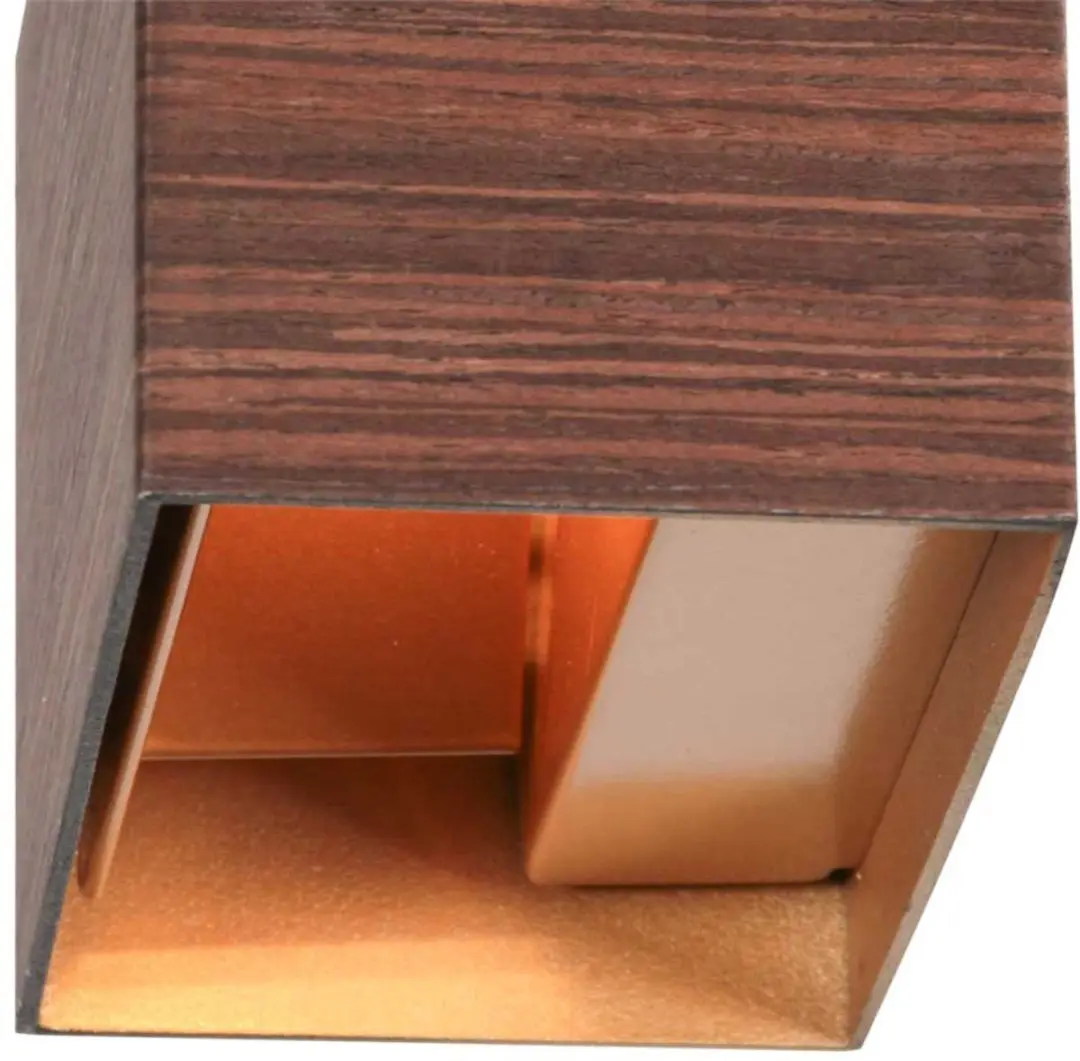 Steinhauer Wandlamp Muro 3365E Houtlook - 5W G9 - Bruin