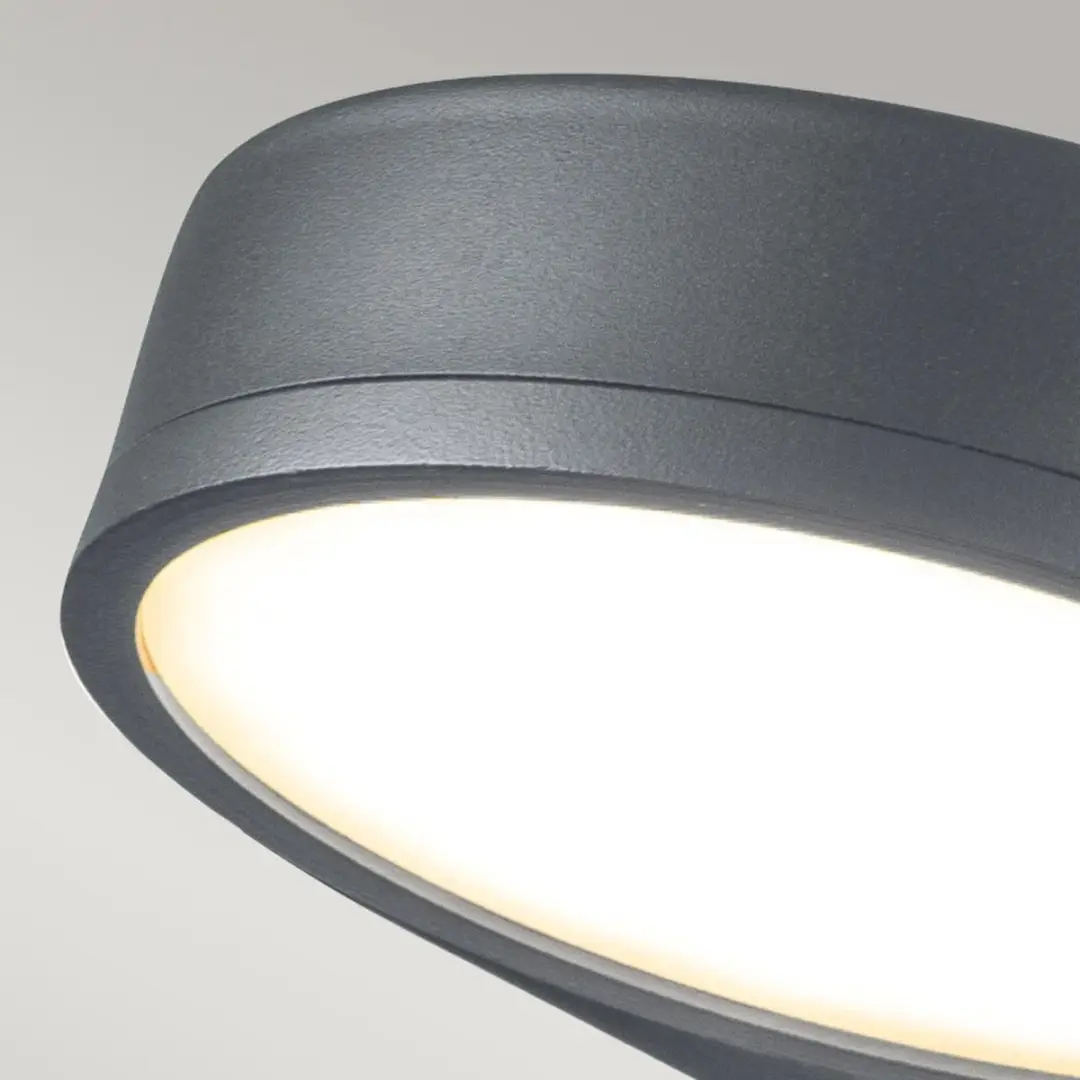 Elstead Lighting Zola LED Wandlamp 16.5W 3000K - IP44 - Grijs