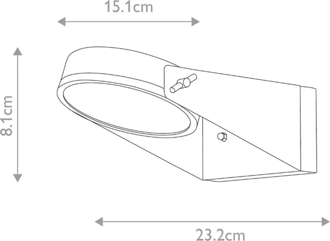 Elstead Lighting Zola LED Wandlamp 16.5W 3000K - IP44 - Grijs