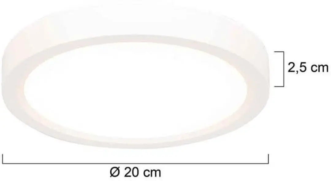 Steinhauer Luminix Plafondlamp Ø20cm - 15W Warm Wit - 3 standen - afbeelding 6 van 6