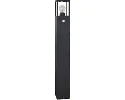 Lucande Padverlichting Zuillamp - 15W - H90cm - Antraciet - Glas