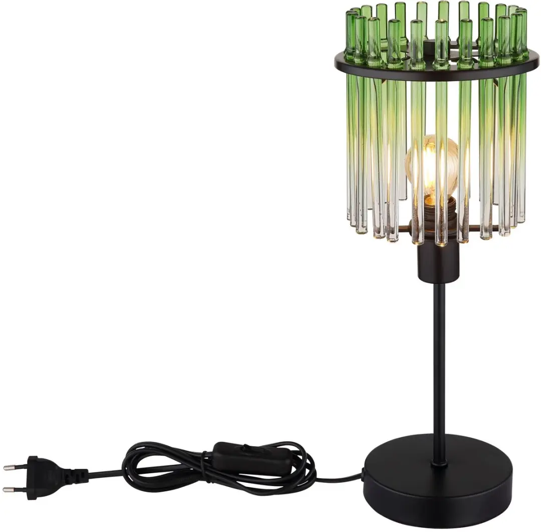 Globo Gorley Tafellamp Groen Ø15cm E14 - afbeelding 3 van 6