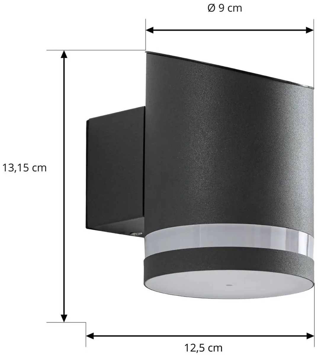 Lindby Solar Buitenlamp 1 Licht - Antraciet
