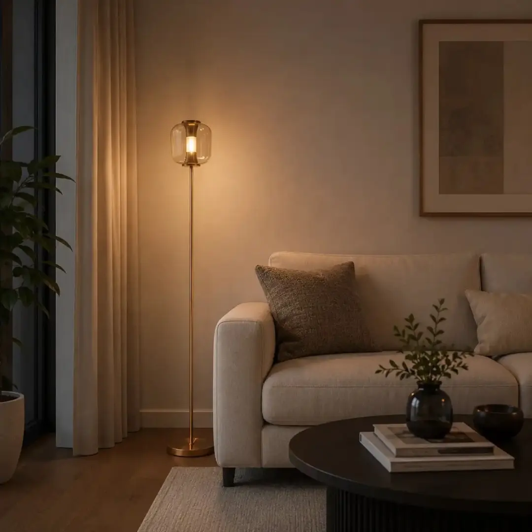 Freelight Vloerlamp Rosa H 170cm - Rosé goud