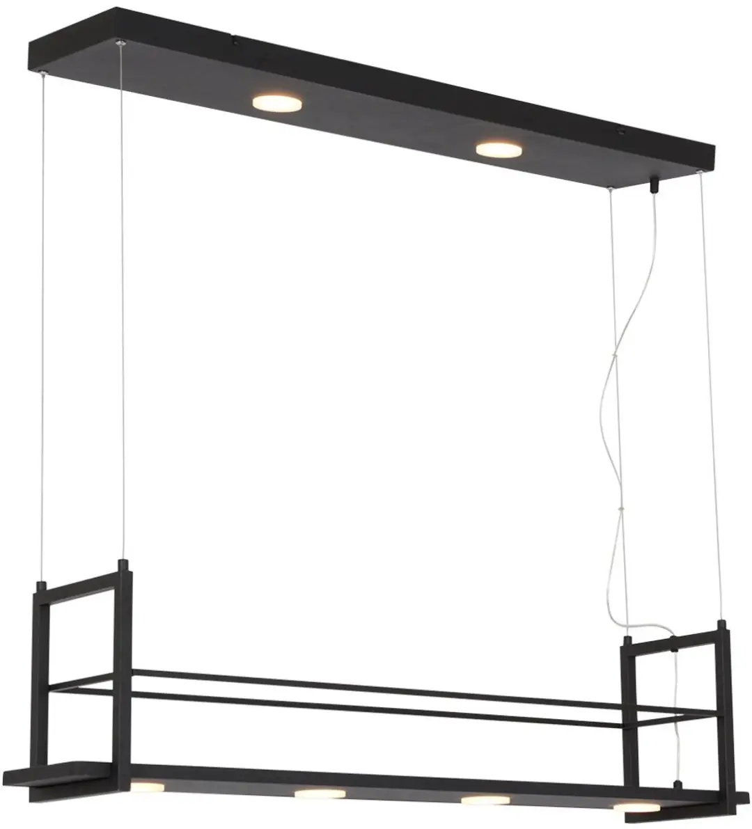 Steinhauer Tor 3298ZW Hanglamp - 6 Lichtpunten - Zwart