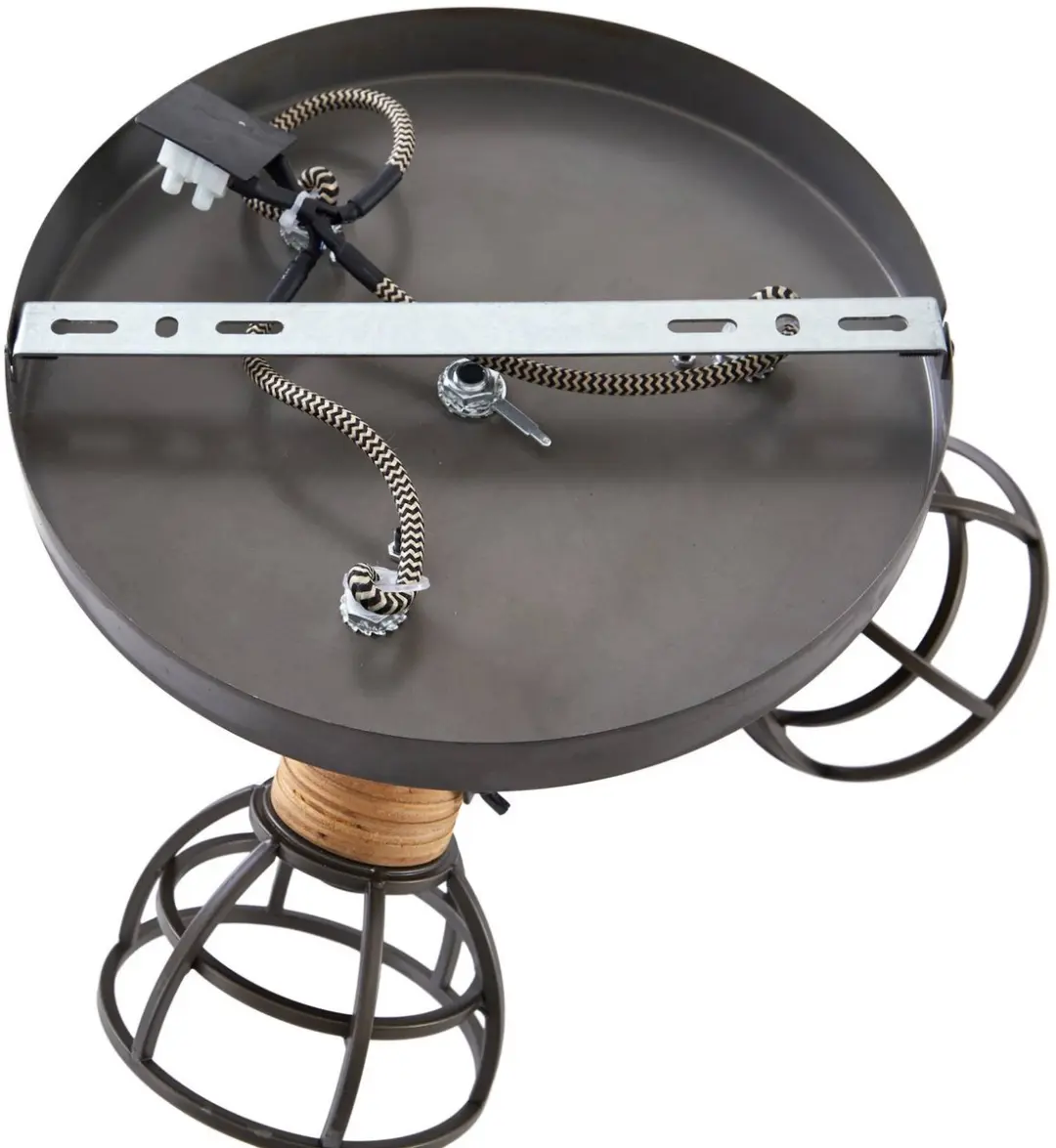 Lindby Buitenspot 3-lichts E14 - 12cm - Antraciet/Darkhout