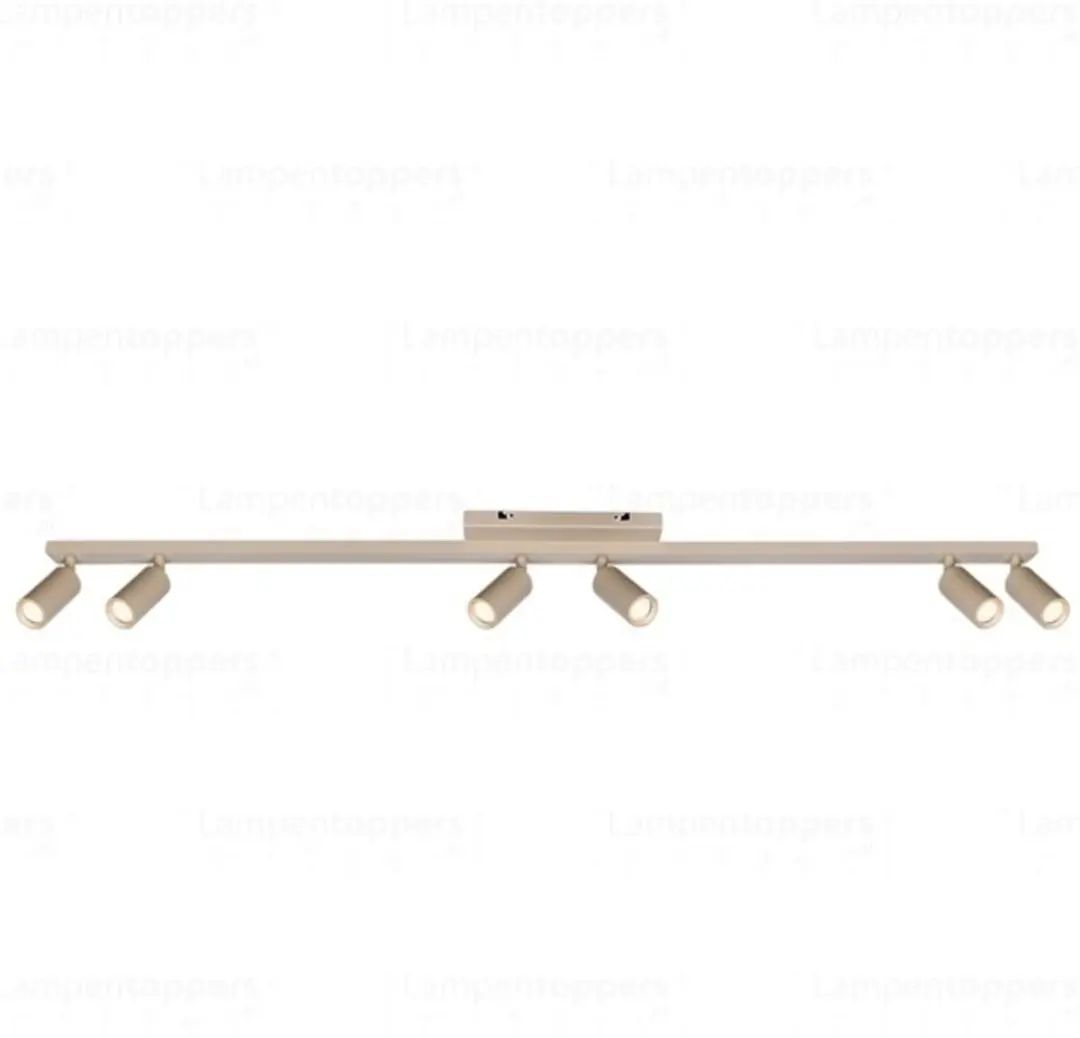 Freelight Zandkleurige Opbouwspot 120cm - 6x Mini GU10 - 10cm Ø