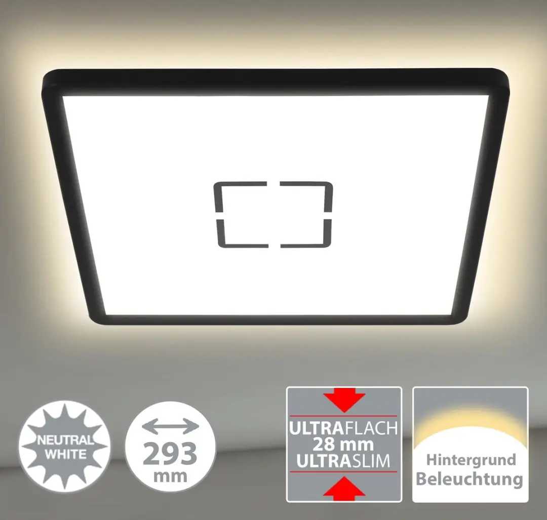 Briloner FREE Plafondlamp LED 18W 2.400 Lm - Wit-Zwart