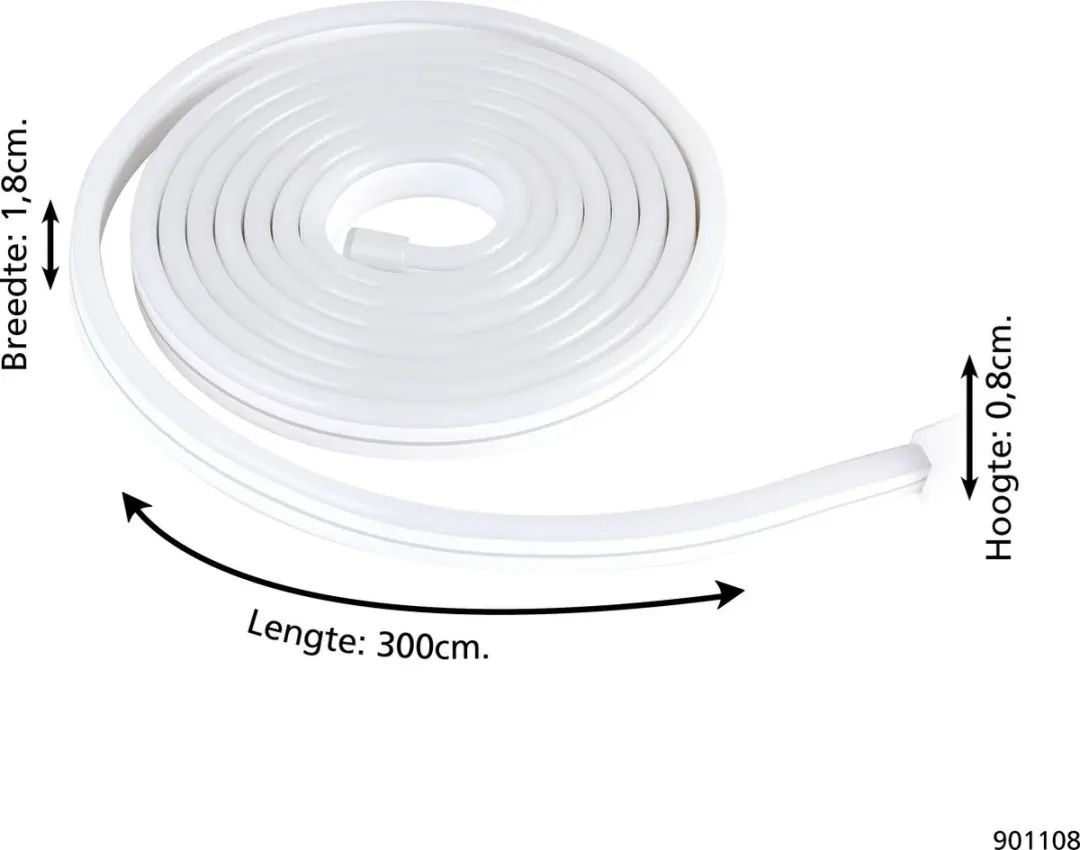 EGLO Connect.z Neon Stripe Z Smart LED Strip 300cm - RGBW - Zigbee - afbeelding 6 van 6