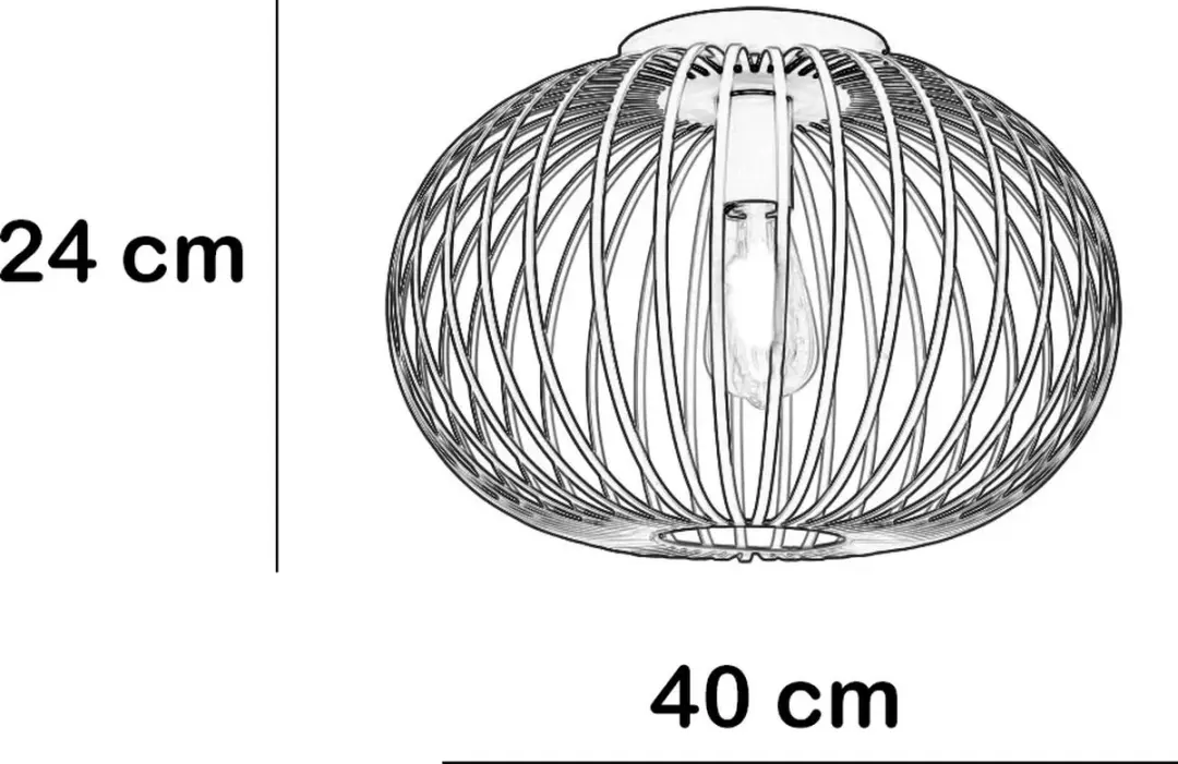 Freelight Plafondlamp Aglio Ø40cm - Warm wit - Beige