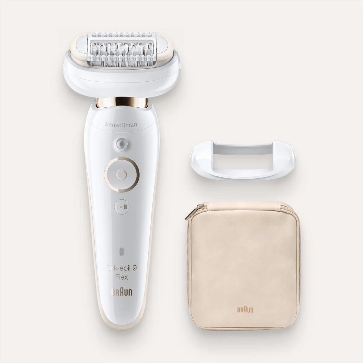 Braun Silk-épil 9 Flex 9-001 Epilator - 4 Opzetstukken - Wit/Goud