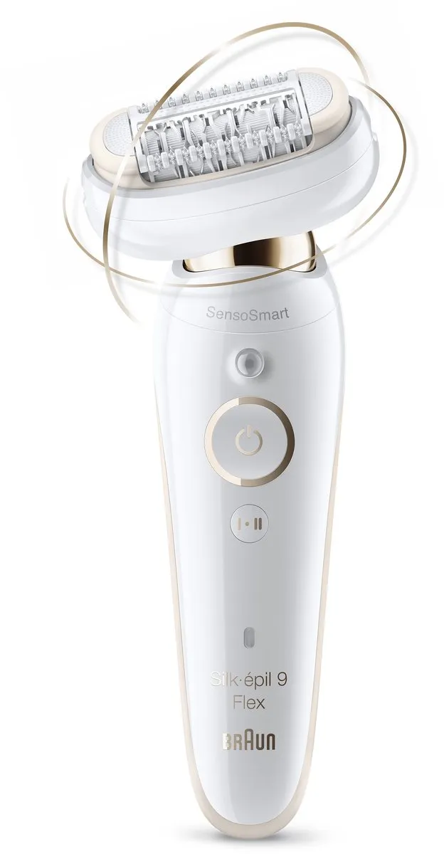 Braun Silk-épil 9 Flex 9-001 Epilator - 4 Opzetstukken - Wit/Goud