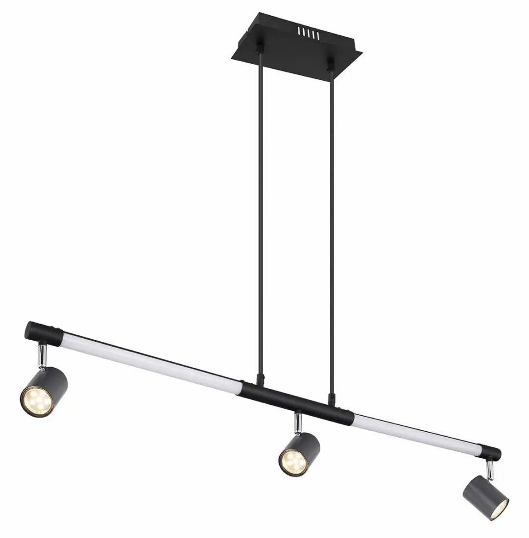 Globo Hanglamp 17011H1 - 4 Lichtpunten - Zwart - afbeelding 2 van 6