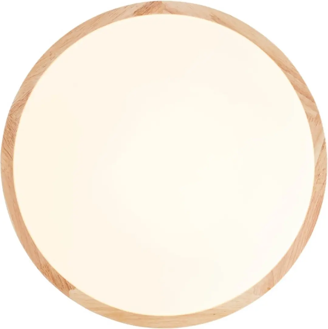 Brilliant Houten Plafonnière Laskos Ø38cm - 22W