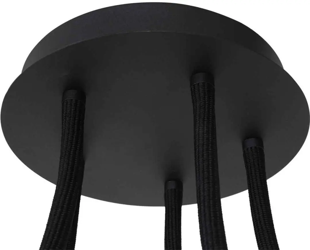 Steinhauer Turound 3376ZW Plafonnier - 5 Lichtpunten Ø91,5cm Zwart