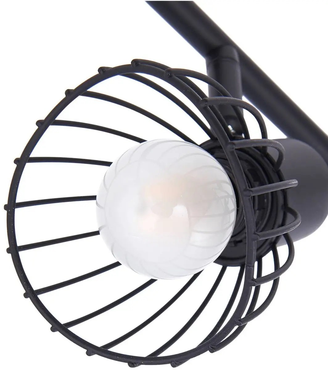 Lindby Plafondlamp 6x E14 - 22cm - Zwart - afbeelding 6 van 6