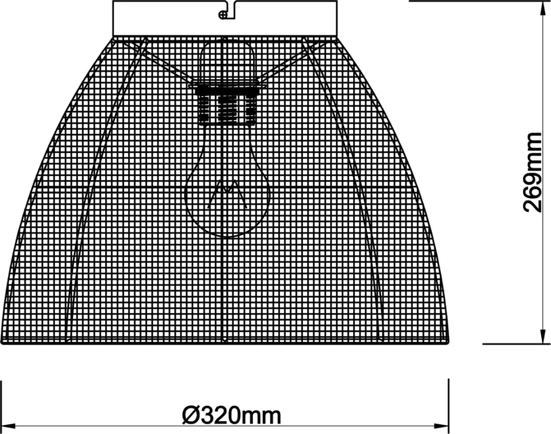 Brilliant Tanah Plafondlamp 42W - Bruin